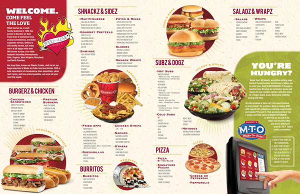 Sheetz Breakfast Menu with price